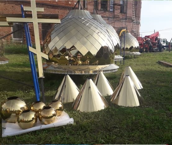 Сборка перед установкой куполов