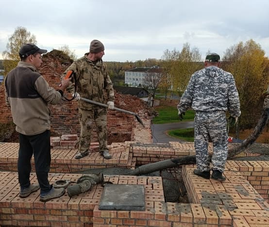 Подготовка к заливке армопояса